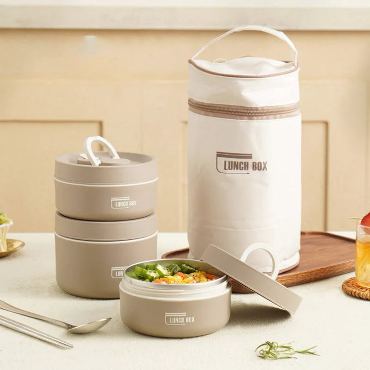 Duurzame FreshSeal lunchbox van RVS, geïsoleerd en lekdicht voor je verse maaltijd.