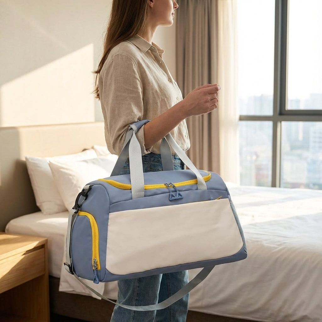GearMate unisex waterbestendige weekendreistas, ideaal voor korte trips. Duurzame sporttas of duffeltas.