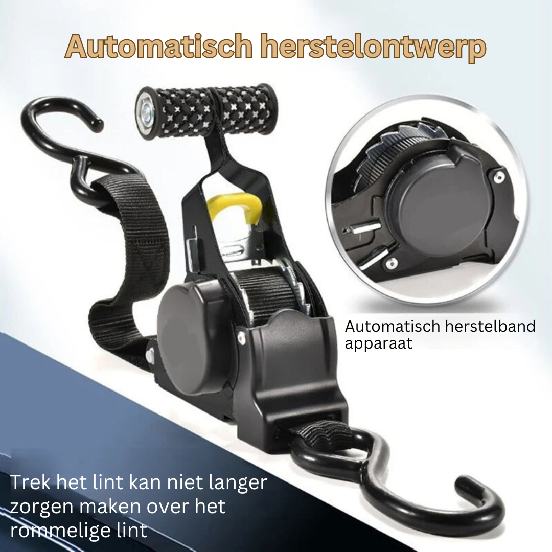 Duurzame GearStrap bevestigingsriem voor veilig transport van zware lading, universeel inzetbaar.