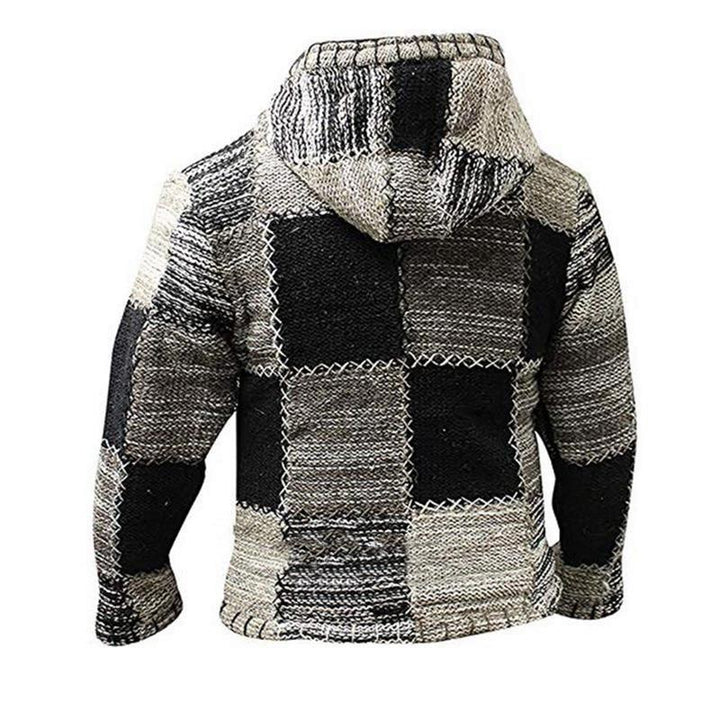 Gebreid Luca heren patchwork vest in tijdloze stijl. Comfortabel, elegant en perfect voor herfst/winter casual mode.