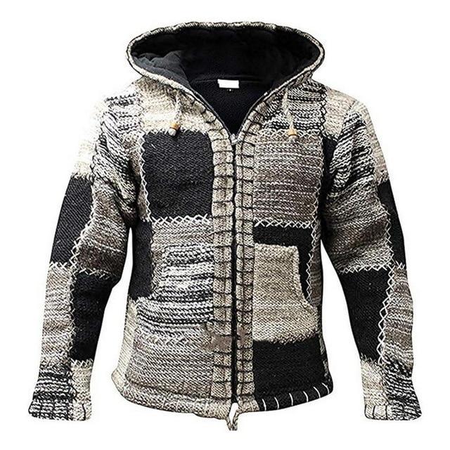 Stijlvol heren patchwork vest Luca, gebreid met uniek patroon, ideaal voor een elegante en comfortabele look.
