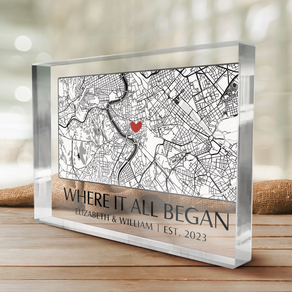 Decoratieve memoryplaque, perfect liefdesgeschenk voor koppels. Vang je mooiste momenten op acryl.