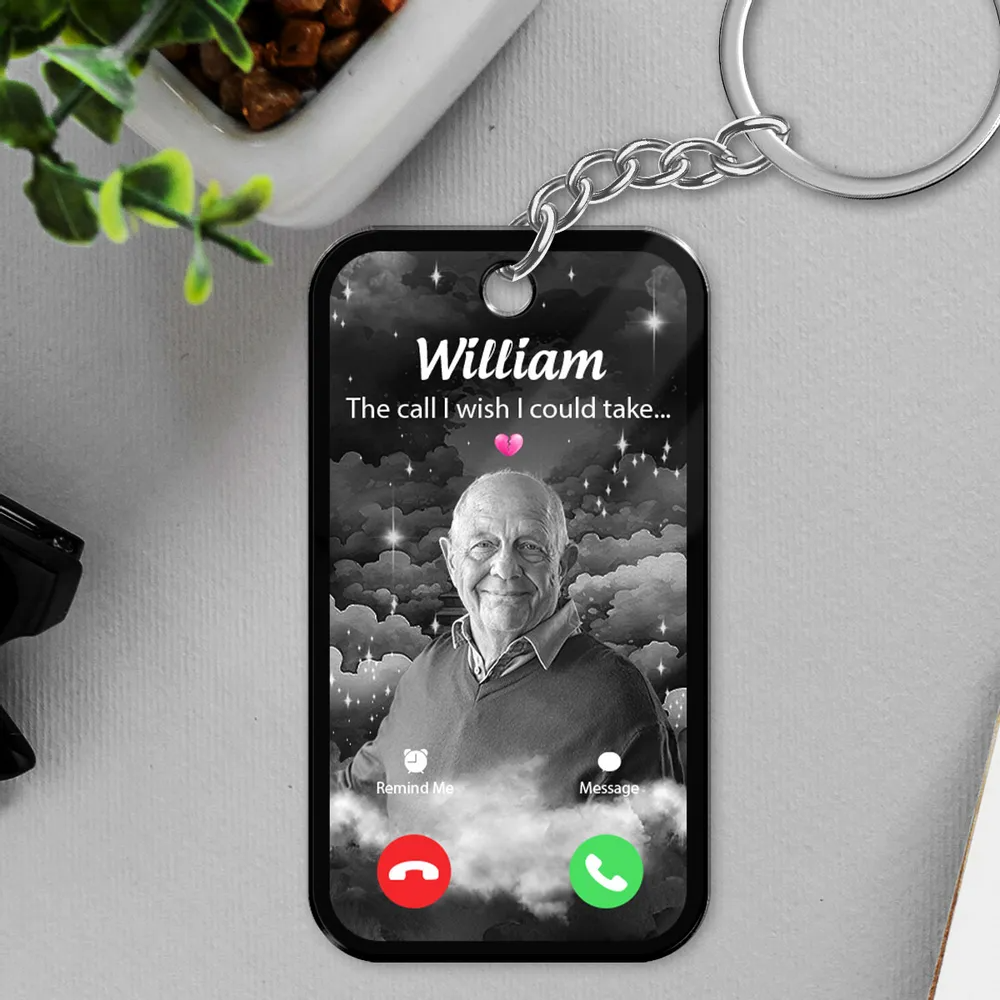 Gepersonaliseerde fotosleutelhanger met eigen foto, ideaal om dierbare herinneringen altijd bij je te dragen.
