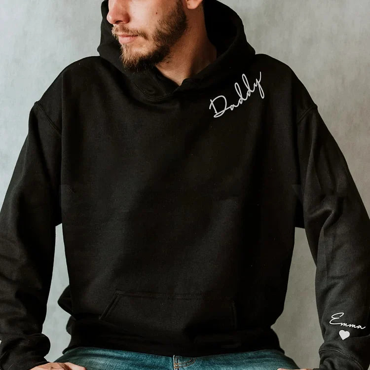 Unieke sweater met familienaam, ideaal Vaderdag cadeau voor papa.