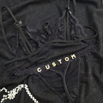 Zwart lingerie setje