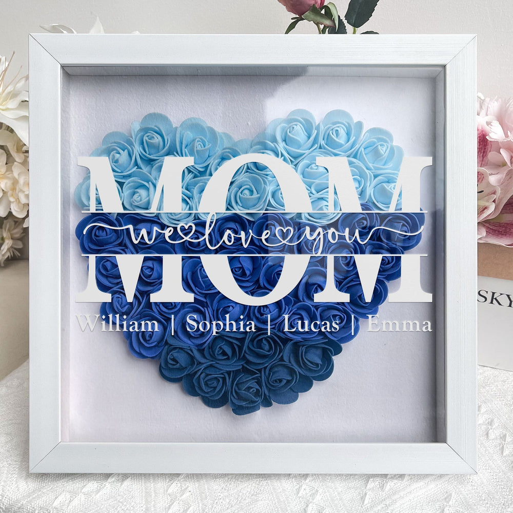 Unieke gepersonaliseerde acryl hartdecoratie met namen. Handgemaakt Moederdag cadeau, liefdevol aandenken voor familie.