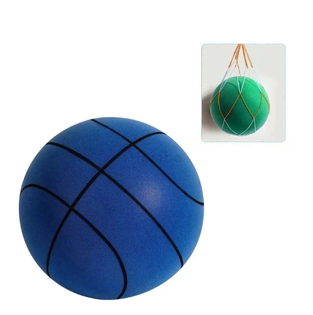 Duurzame geruisloze schuim basketbal voor urenlang stil speelplezier en effectieve indoor dribbeloefeningen.