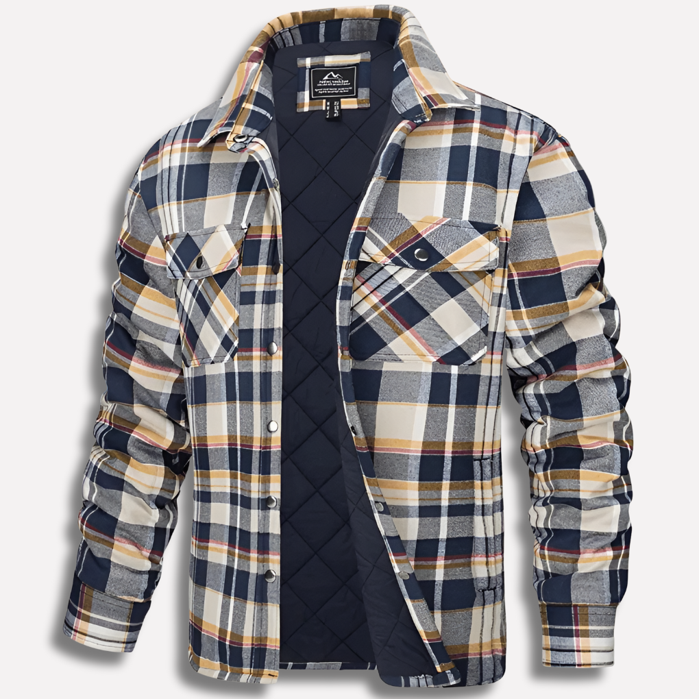 Geruit heren houthakkersoverhemd met lange mouwen, comfortabel en stijlvol voor casual lente- en herfstlooks.