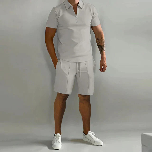 Comfortabele heren polo uit zomerset, ideaal voor een stijlvolle, casual look op strand of terras.