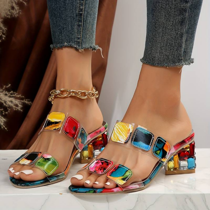 Glanzende comfortsandalen Marielle voor dames, ideaal voor stijlvolle zomerse dagen. Ergonomisch design.