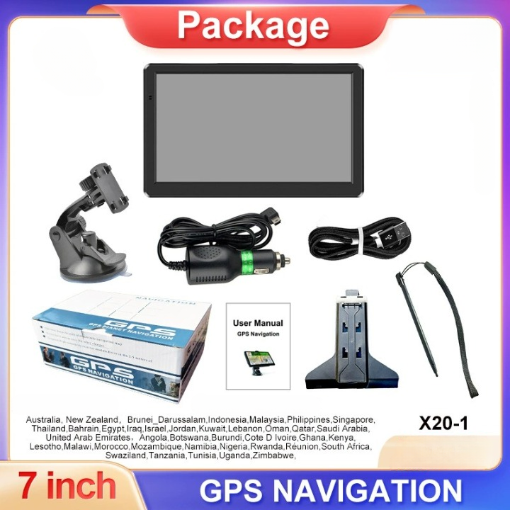 Slank 17,78 cm GPS navigatiesysteem voor auto & vrachtwagen met helder touchscreen en betrouwbare routeplanning.