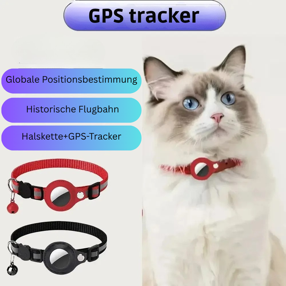 Waterdichte GPS honden tracker aan halsband voor real-time veiligheid.