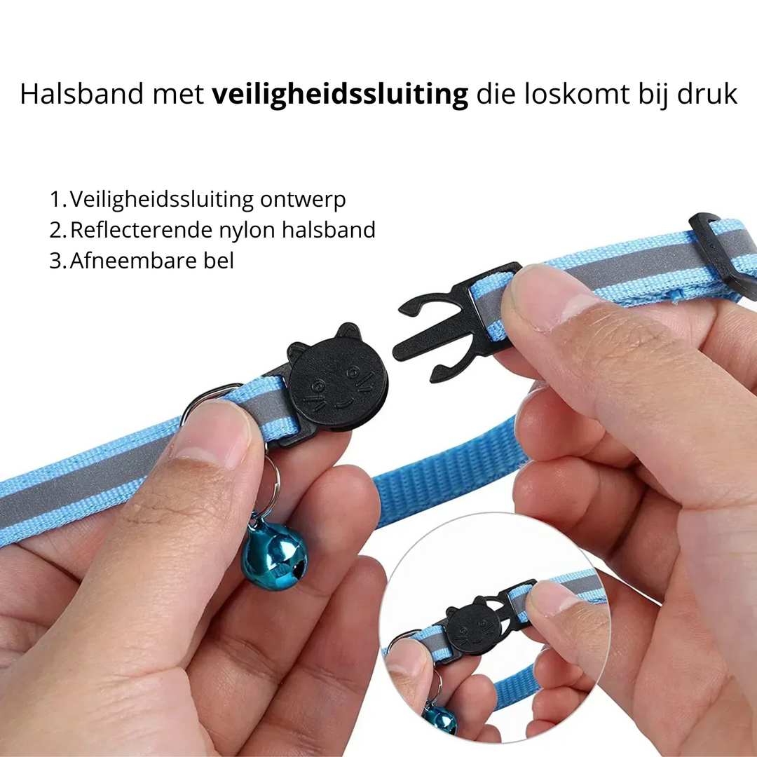 Huisdier veiligheid: GPS tracker aan halsband voor honden en katten, anti-verlies gadget.