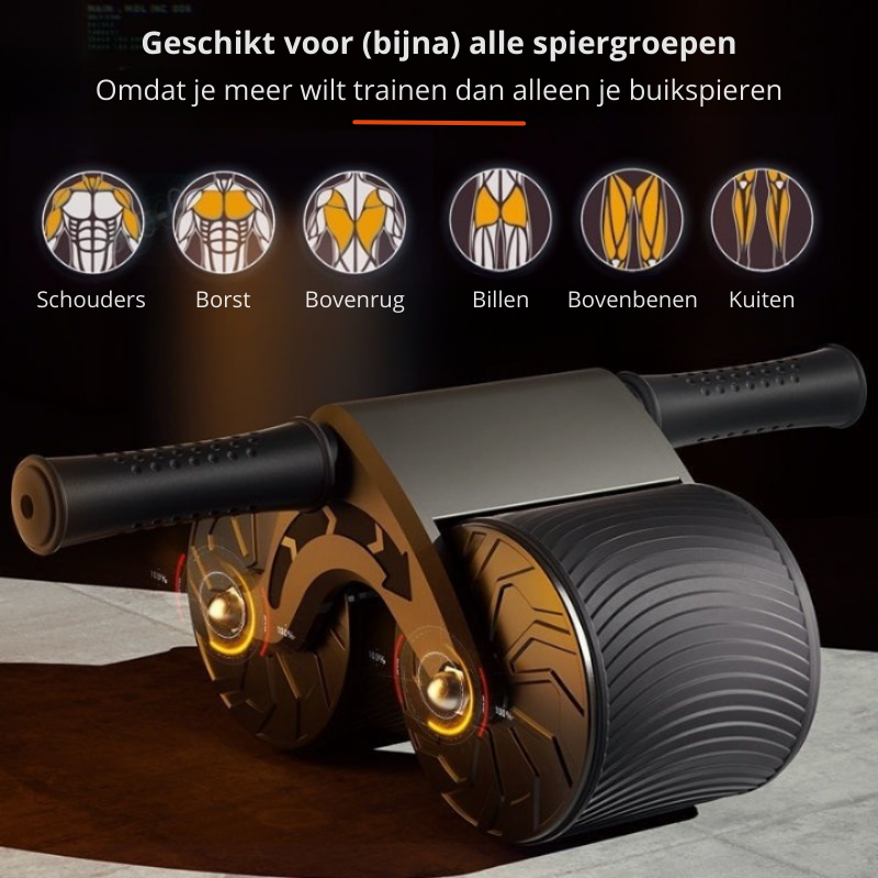 Slimme rebound buikspiertrainer voor snelle spieropbouw en krachttraining thuis, ideaal voor sixpack.