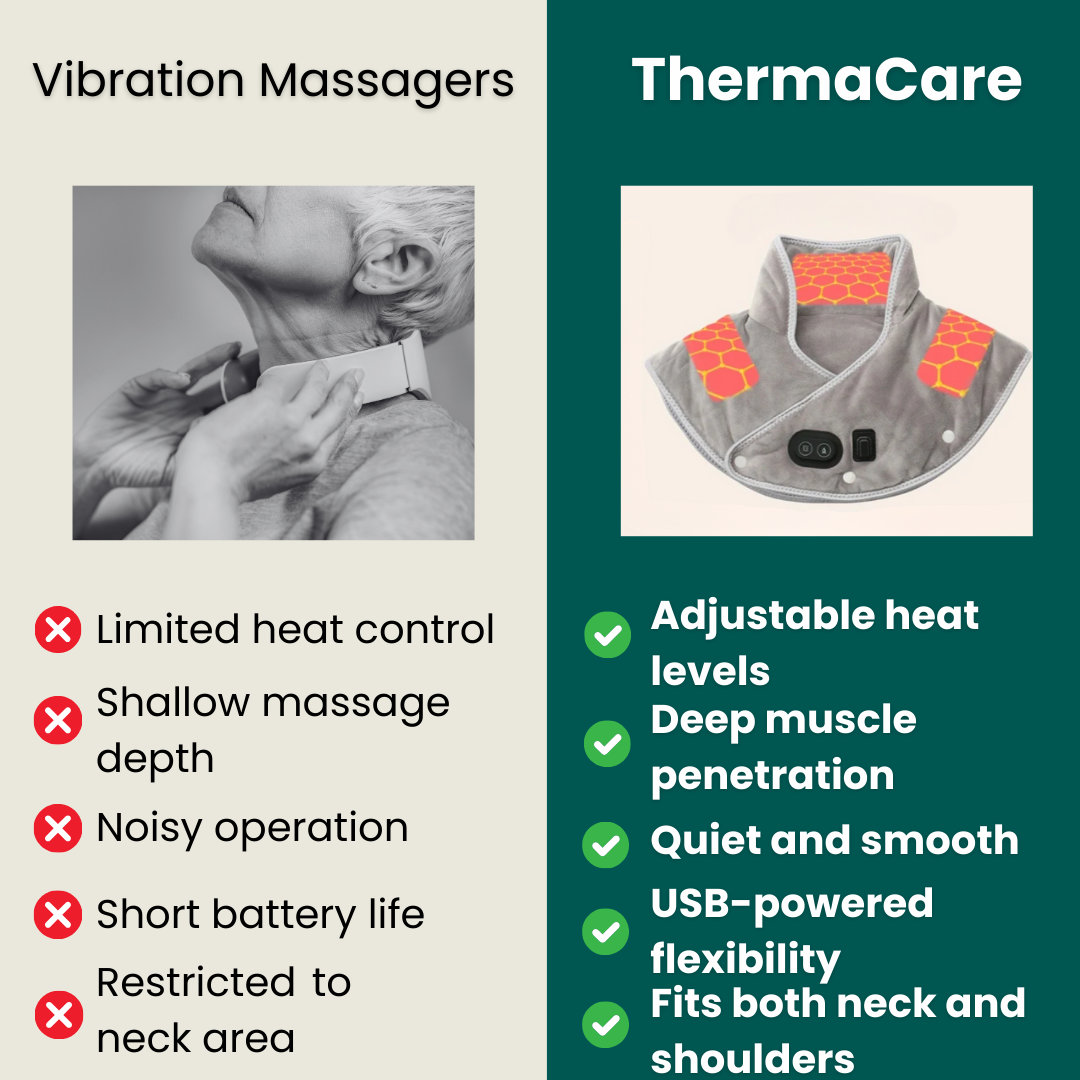 Innovatieve USB-verwarmde massageband, speciaal ontworpen voor nek- en schoudercomfort en therapie.