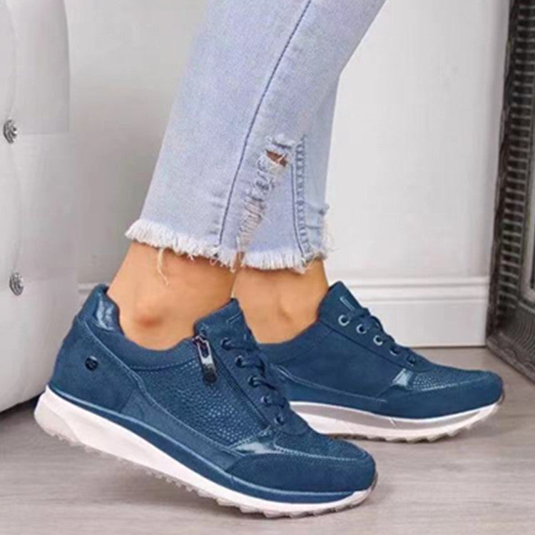 Khaki dames orthopedische casual schoenen, bieden superieur comfort en ondersteuning voor de voeten.