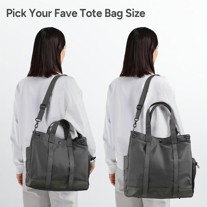 Georganiseerde MetroCarry messenger bag, groen, voor laptops, werk en reizen, met veel opbergruimte.