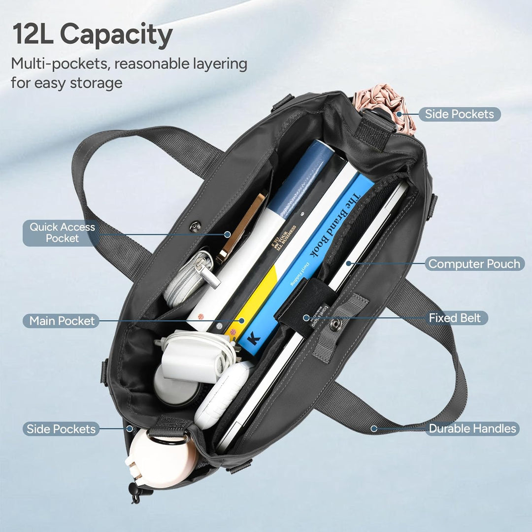MetroCarry pendeltas voor laptops, unisex, met diverse compartimenten en veilige ritssluitingen.