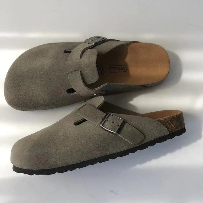 Tijdloze unisex Boston sandalen met platte zool, ideaal voor casual dames. Zomerse schoenen.