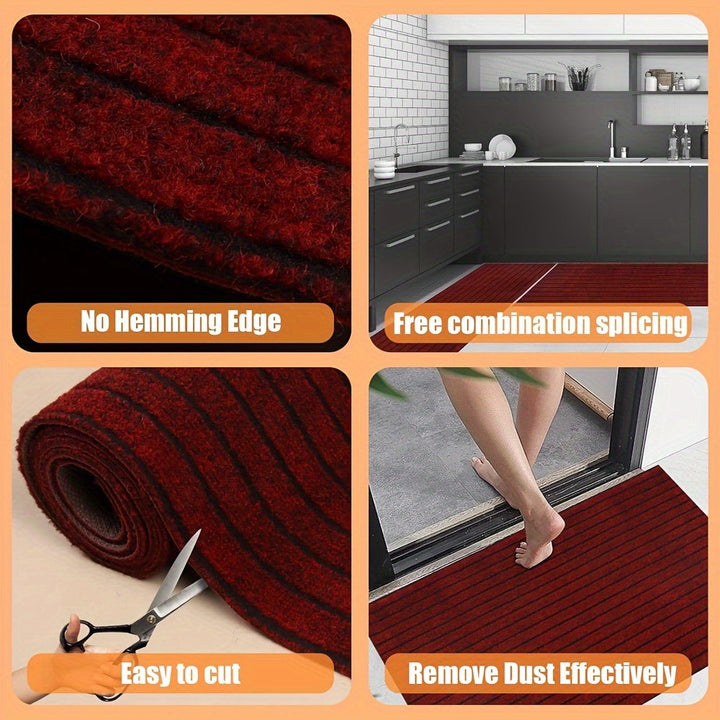 Stijlvolle en veilige GripLuxe loper, wasbaar antislip vloerkleed met strepen voor elk interieur.