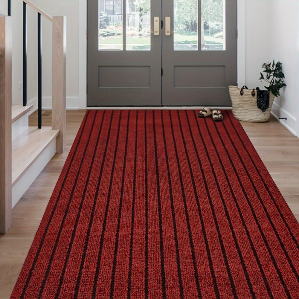 Duurzame GripLuxe antislip wasbare loper, ideaal voor intensief gebruik binnen en buiten, polyester.