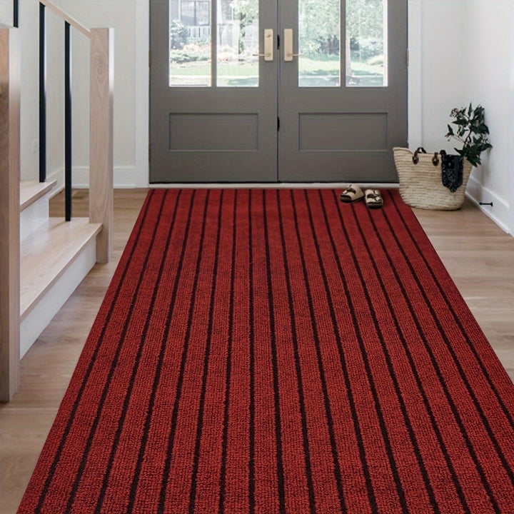 Duurzame GripLuxe antislip wasbare loper, ideaal voor intensief gebruik binnen en buiten, polyester.
