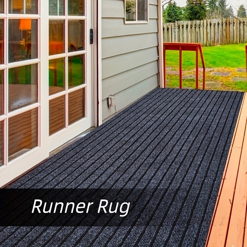 Wasbare polyester loper van GripLuxe, antislip vloerkleed ideaal voor gang, balkon & wasruimte.