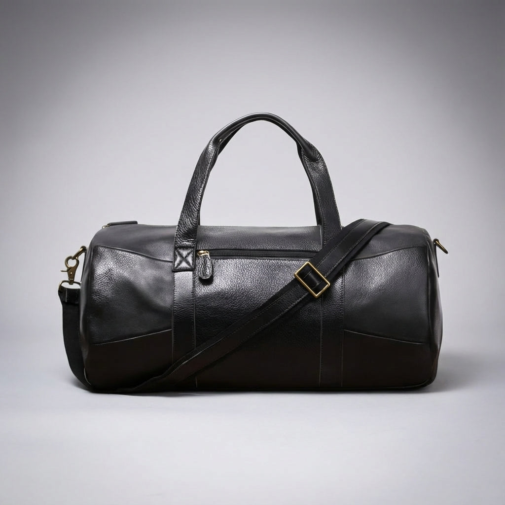 Stijlvolle bruine reistas van Gripwell, ook te gebruiken als schoudertas of bagage. Unisex en ruim design.