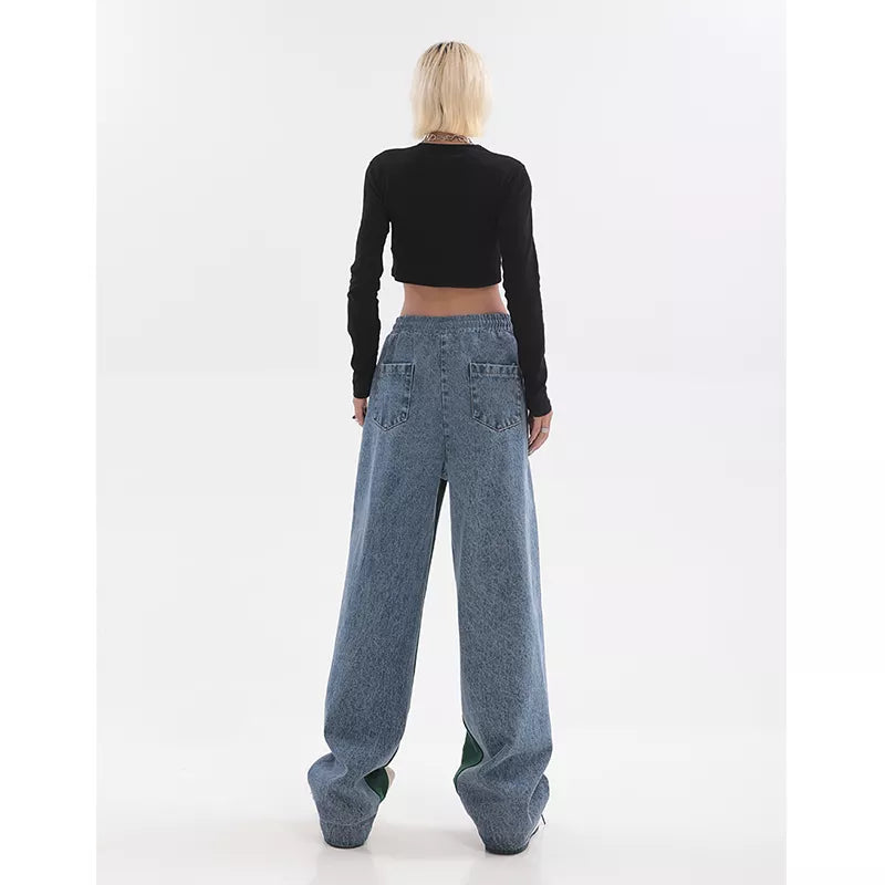 Trendy groene joggingbroek voor dames. Perfecte vrijetijdskleding, comfortabel en modieus.