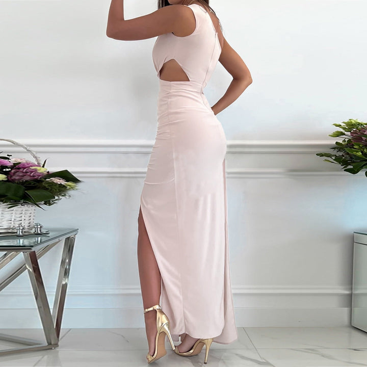Elegante rode jurk voor dames, modieus en veelzijdig, perfect voor feestjes of een casual look.