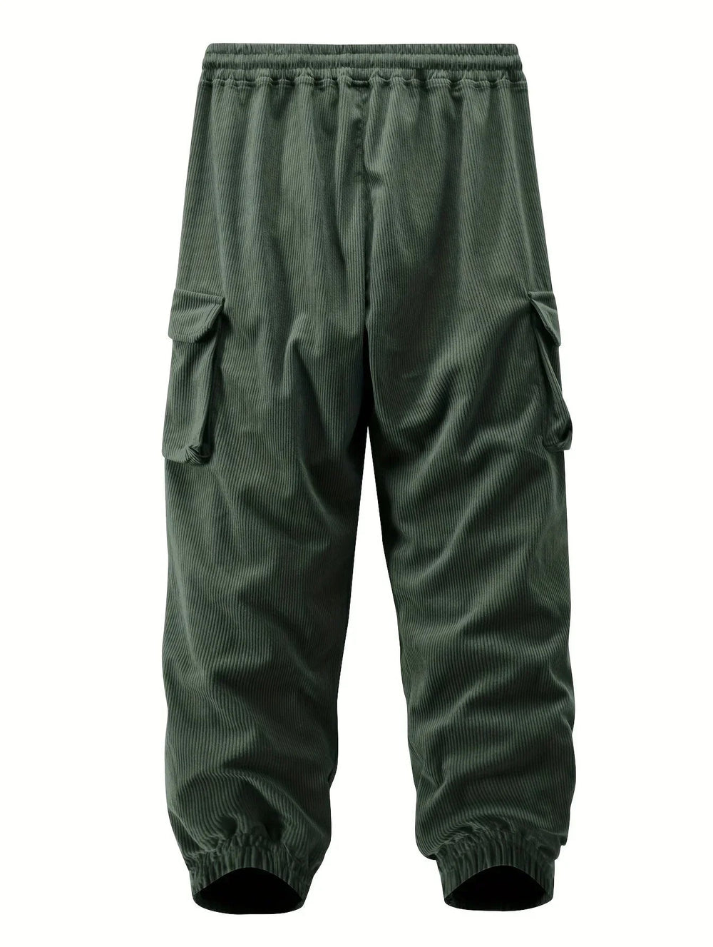 Heren cargo broek in groen, een sportieve en comfortabele joggingbroek, perfect voor dagelijkse casual stijl.