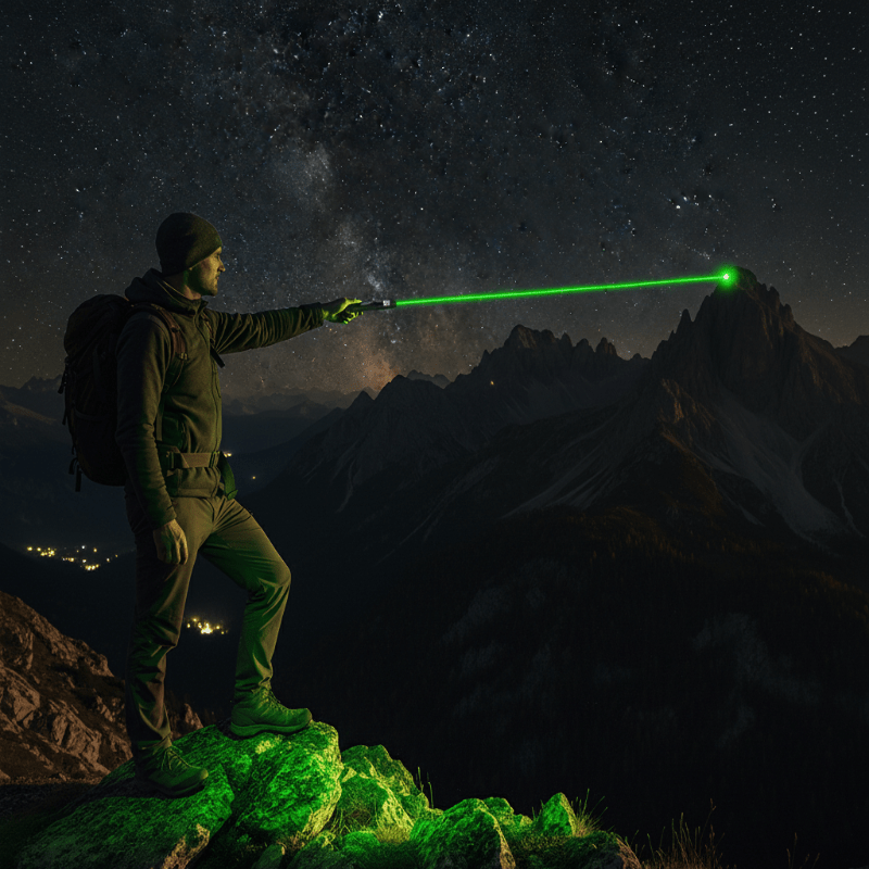 USB oplaadbare laserpointer van metaal met veiligheidsslot, perfect voor lange afstand.