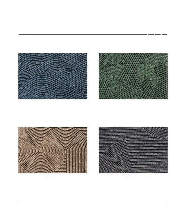 Grijze multifunctionele deurmat, antislip en vuilvangend. Perfect voor moderne huisdecoratie.