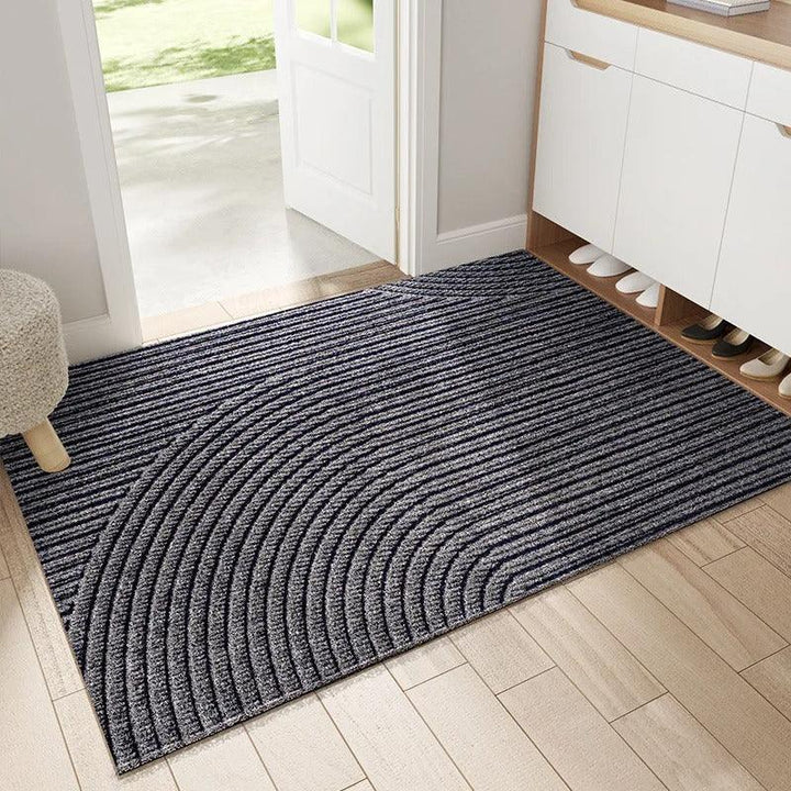 Khaki entree mat, vuilvangend en antislip. Multifunctioneel voor hal, balkon of als vloermat.