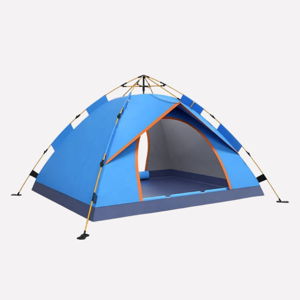 Duurzame pop-up tent voor 2-3 personen, perfect voor wandelen, kamperen en reizen; snel op te zetten shelter.