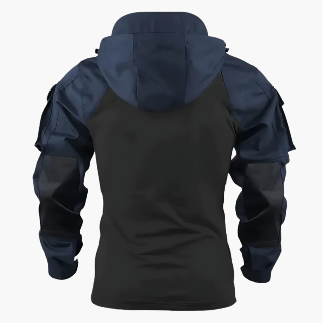 Heren tactische outdoor jas, waterafstotend en winddicht. Comfortabele, weerbestendige kleding.