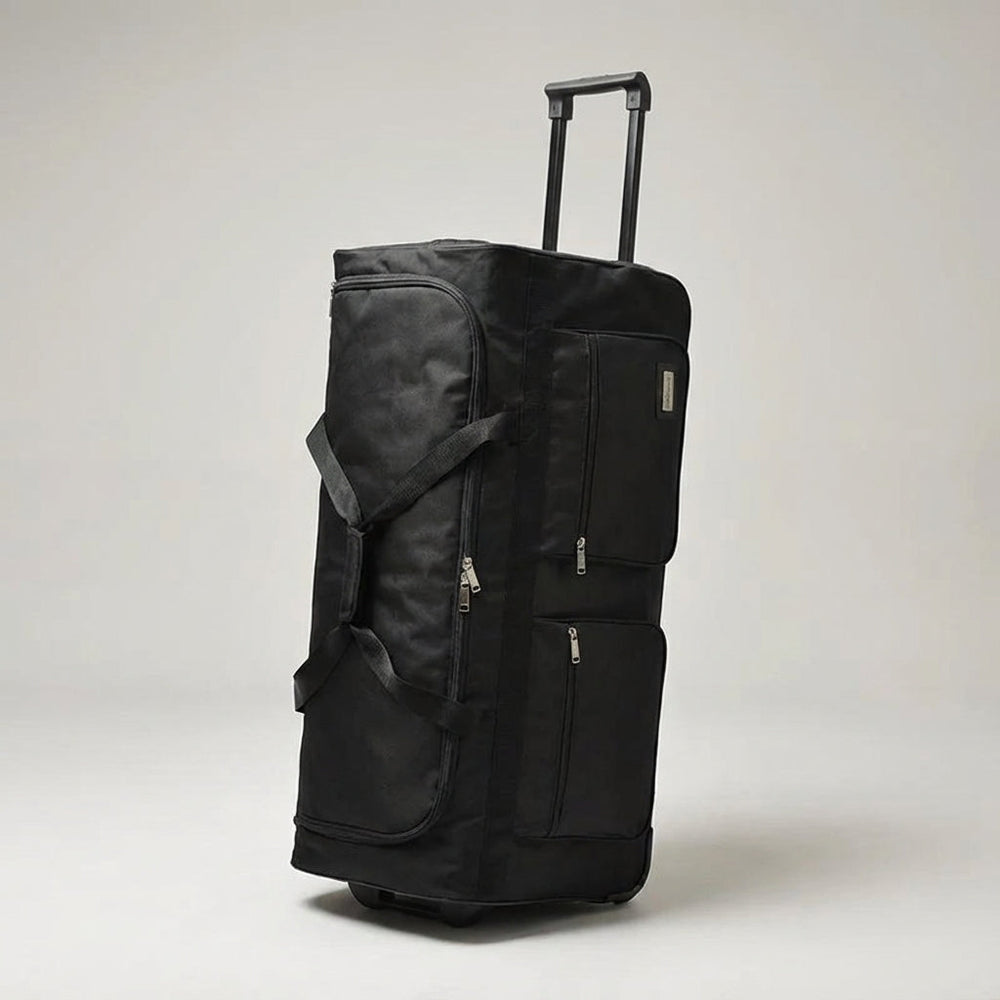 Ruime Oxford stof reiskoffer met wielen, ideaal als bagage voor lange vakanties. CarryMaxx.