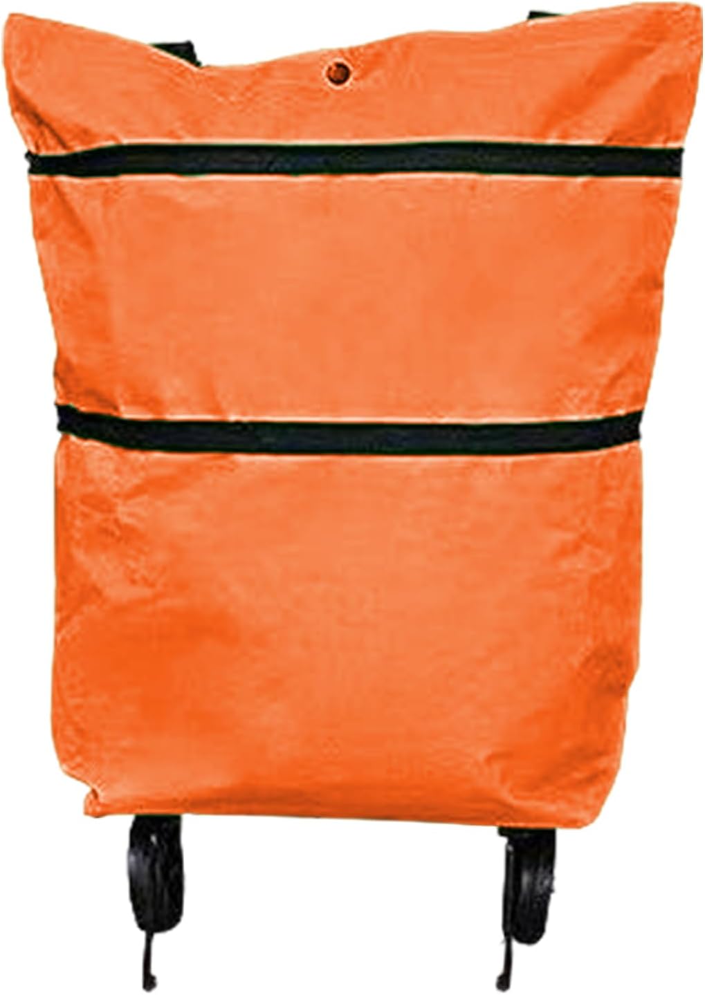 Grote boodschappentas met wielen, perfect voor het dragen van wasgoed.