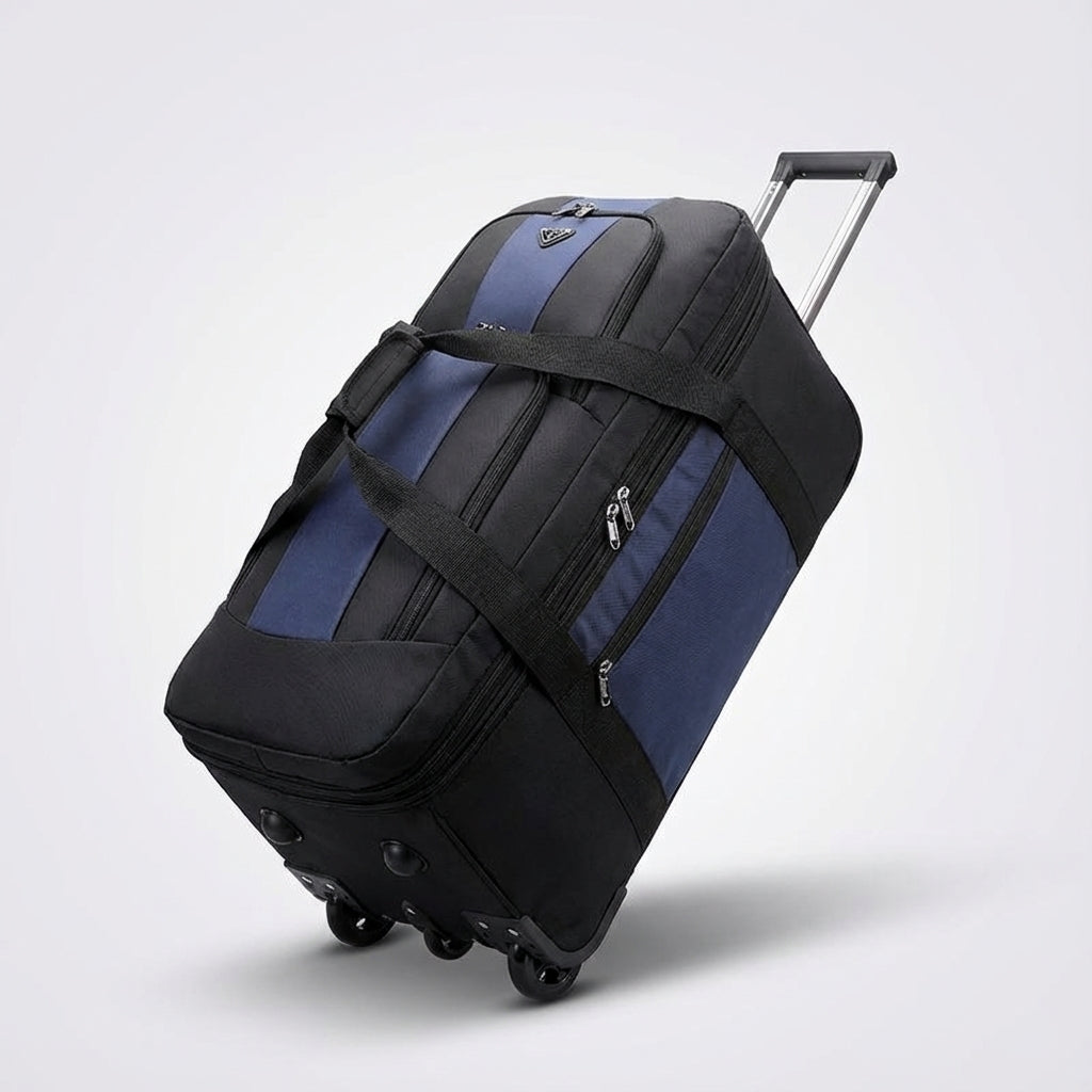 Grote opvouwbare trolley tas met wielen, hoge capaciteit voor al je korte en lange reizen.