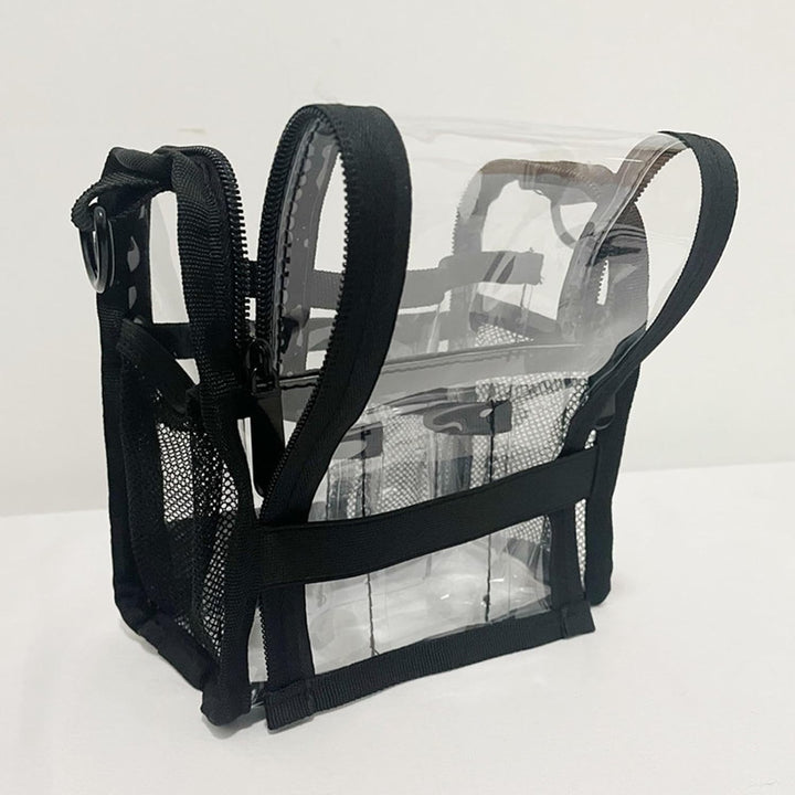 Waterdichte PVC beauty tas voor dames, grote transparante design biedt perfect overzicht van al je cosmetica.