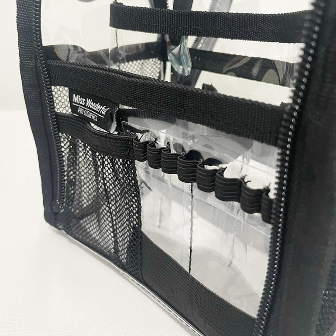 Praktische transparante make-up opbergtas, groot formaat PVC voor al je reis- en dagelijkse cosmetica organisatie.