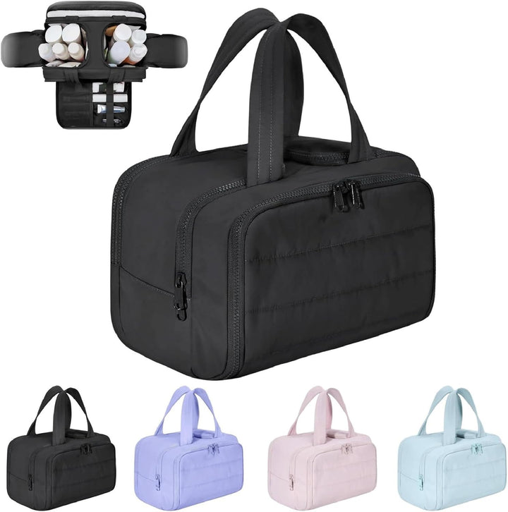 Ruime waterdichte beauty tas voor dames reizen. Deze Selvane make-up organizer is perfect voor al je cosmetica.