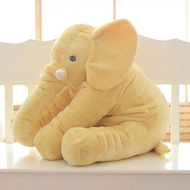 Extra grote, superzachte pluche olifant knuffel, ideaal als comfortabel slaapkussen voor kleintjes.