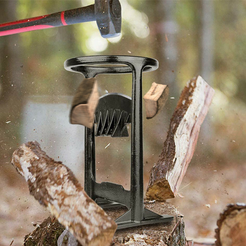 Gebruiksvriendelijke houtsplijter om hout handmatig te splijten. Veilig gereedschap voor haardhout en openhaard.