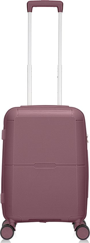 Lichtgewicht harde koffer, georganiseerd interieur met ritsvakken voor compacte en veilige bagage.