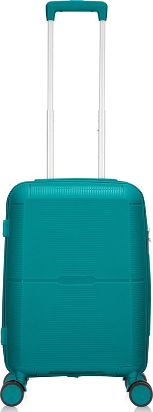 Stijlvolle harde koffer met 360° wielen, perfect voor zorgeloos reizen als handbagage of weekendtas.