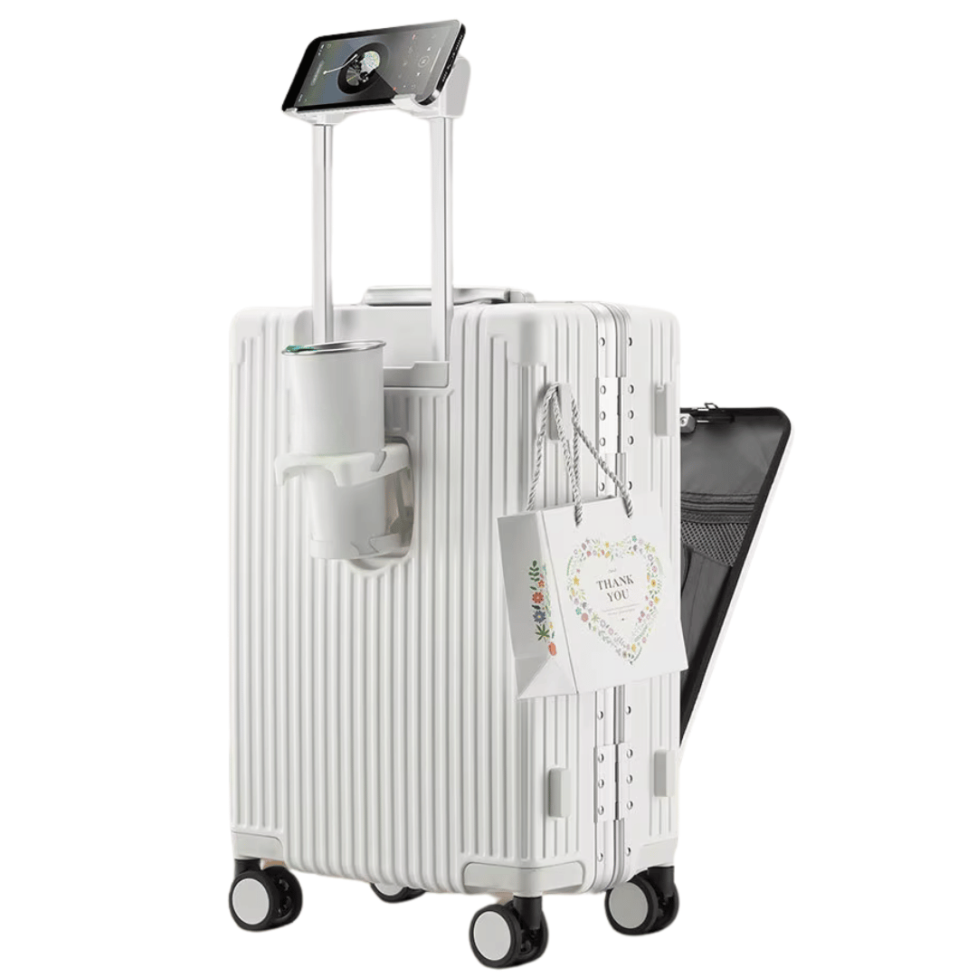 Harde handbagage koffer Manhattan Pro: compact, robuust & slim, ideaal voor efficiënte reizen.