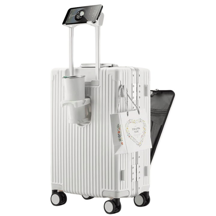 Harde handbagage koffer Manhattan Pro: compact, robuust & slim, ideaal voor efficiënte reizen.
