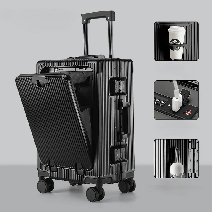 Manhattan Pro: de ultieme harde handbagage koffer voor compact, veilig en slim reizen.