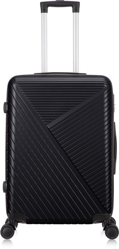 Stijlvolle hardshell reiskoffer, duurzaam en schokbestendig, voor al uw bagage.